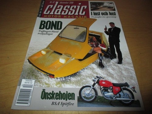 CLASSIC MOTOR NR 12 1998 BOND BUG, VOLVO 1800ES -73 ,M.M