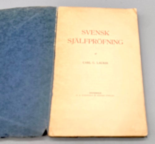 Svensk själfpröfning av Carl G. Laurin