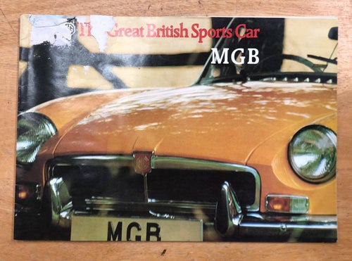 Försäljningsbroschyr MGB The Greatest British Sports Car
