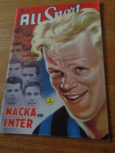 All Sport nr5 1953 Nacka Skoglund om Inter, Fagervik fotboll,Hägerneholm stuteri