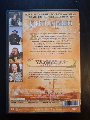 Streets of Laredo 2xDVD Ned Beatty Sissy Spacek Randy Quaid James Garner