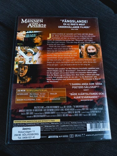 Mannen utan ansikte (The Man Without a Face) DVD - Special Edition