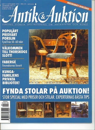 Antik & Auktion 9/1995 - Fabergé, Åke Göransson, stolar m m