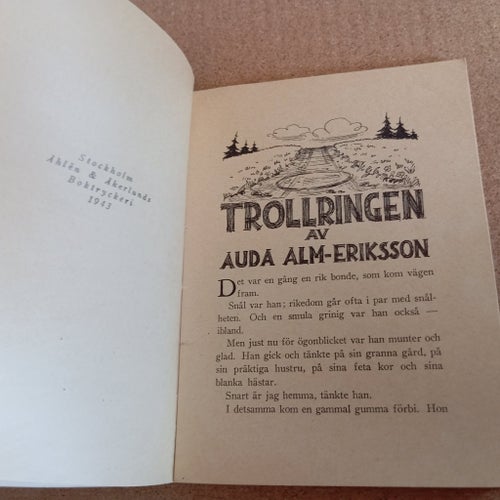 SAGOPRINSESSAN . Åhlen & Åkerlund 1943