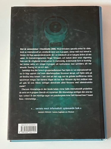 Arne Dahl - Himmelsöga (Albert Bonniers förlag inbunden) Bok