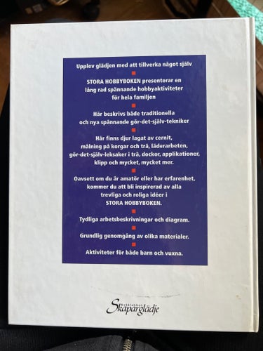 Stora HOBBYBOKEN, Bokklubben Skaparglädje, 1999