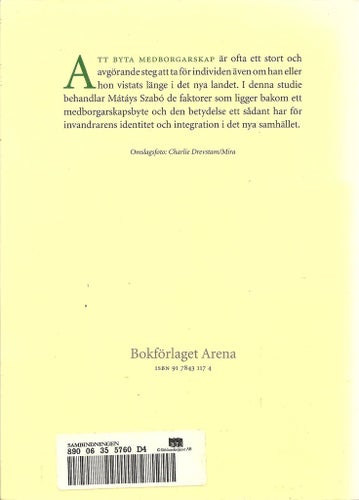 Mátyás Szabó: Vägen mot medborgarskap.