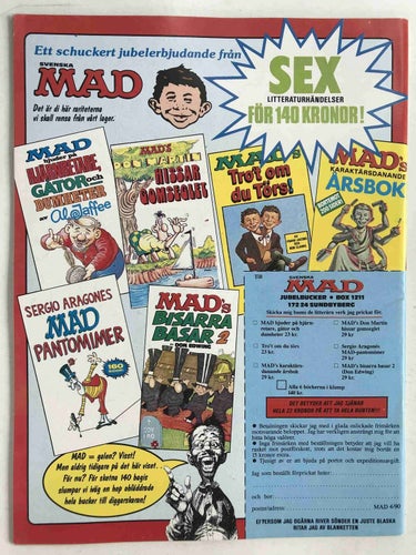 MAD - 1990:4 VF- med nostalgiserietidning