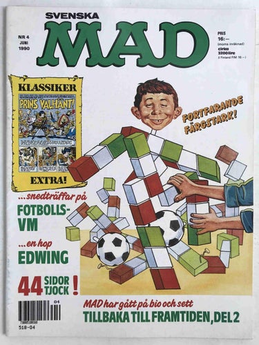 MAD - 1990:4 VF- med nostalgiserietidning