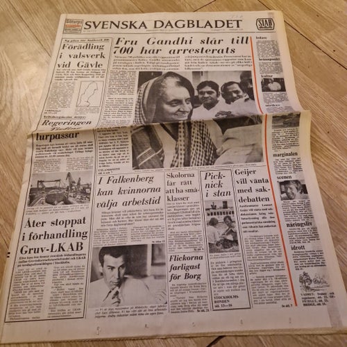 Svenska Dagbladet från 1975