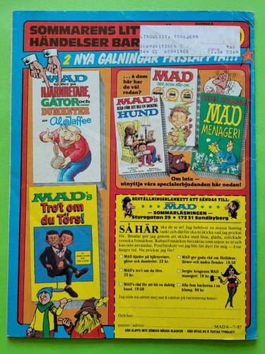 Mad nr 6-7 från 1987