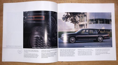Försäljningsbroschyr Cadillac 1987