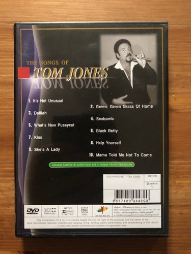 Tom Jones - The Songs Of Tom Jones - UTGÅTT / RARITET (DVD)