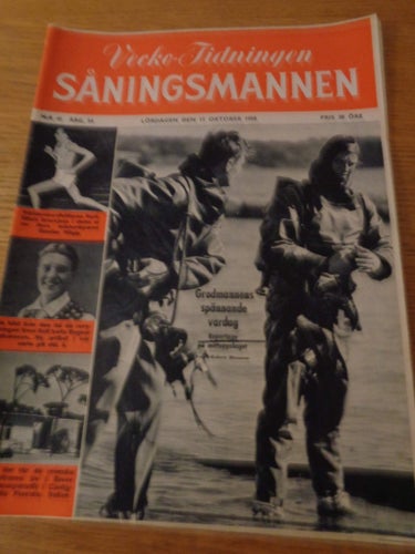 Såningsmannen nr41 1958 Ernst Rolf, yrke dykare Per Gustavsson, Herb Elliot