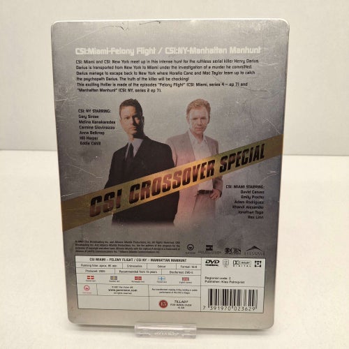 CSI: Miami / CSI: NY - Steelcase - Region 2, DVD-Box, Svensk text, Fint skick
