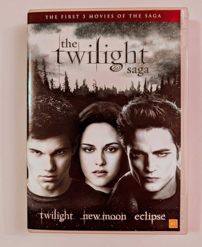 TWILIGHT - 3-DVD Box = De tre första filmerna - billig frakt !!!