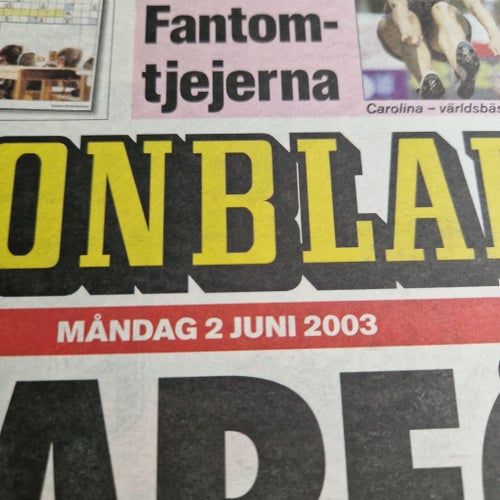Aftonbladet tidning från 2 juni 2003
