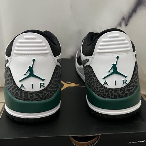 Nike Air Jordan 3 Retro Skor - Grön/Vit/Grå 45