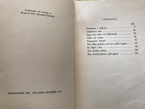 PRINSESSAN I STJÄRNAN och andra sagor Maud Bryant 1953