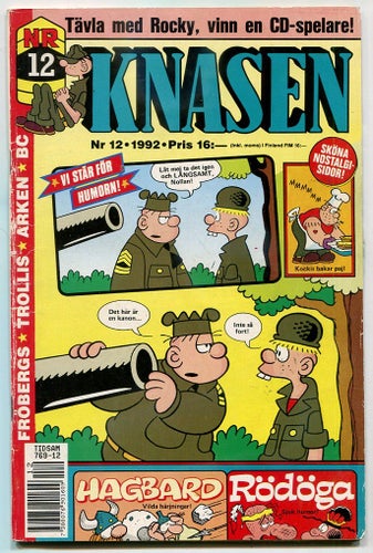 Knasen 1992 nr 12 Hagbard, Arken, Rödöga, Fröbergs, Trollkar