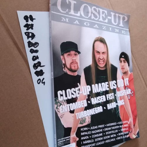 Close-up magazine 2004 nr 63 Entombed Raised Fist Disfear Turbonegro