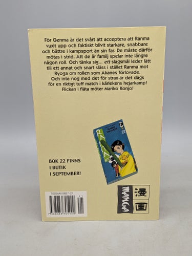 Ranma 1/2 Rumiko Takahashi Vol 21 - Manga på Svenska