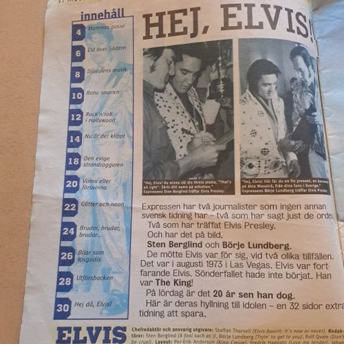 Expressen bilaga om Elvis Presley