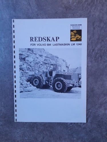 Broschyr Volvo BM Lastmaskin LM 1240 Redskapsprogram