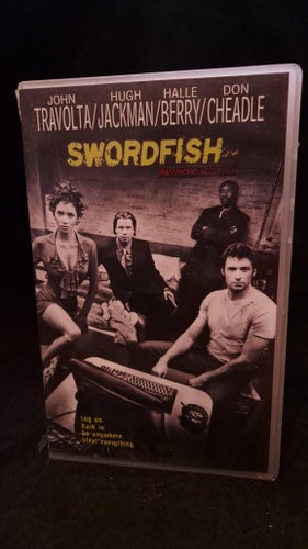 Swordfish (VHS) John Travolta/Hugh Jackman - HYR/EX-Rental