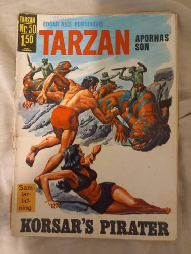 Tarzan Nr. 50 Korsar's Pirater av Edgar Rice Burroughs