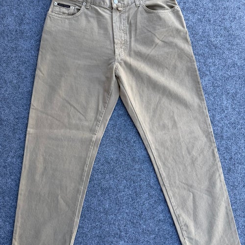GANT Jeans Made in Italy W34 L30 Beige Khaki Regular 100% Bomull