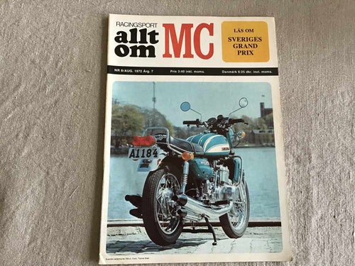 ALLT OM MC NR 8 1972 MUNCH LITEN FABRIK,BMW R75,CROSS JOEL ROBERT,
