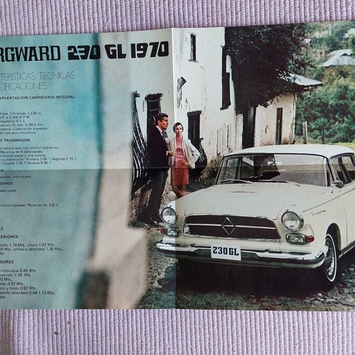 Borgward P100 230 GL 1970 en español ( Mexico )