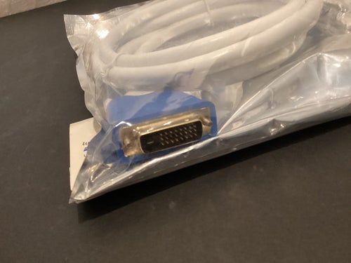 DVI Dual link kabel 1,75 m Vit (D24 + 1 pin, Hane - Hane)