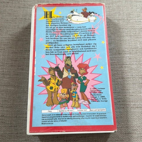 Tecknade ALF VHS PAL Svensk Text