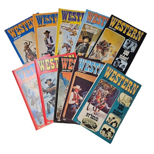 Western Serietidningar - 10 st 1977-1979