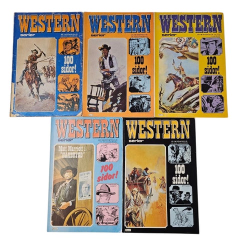 Western Serietidningar - 10 st 1977-1979