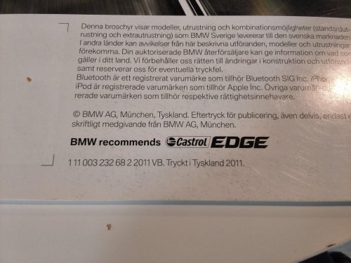BMW 3-serie Sedan Broschyr