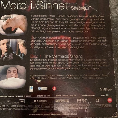 Mord i Sinnet - Säsong 1 Disc 1