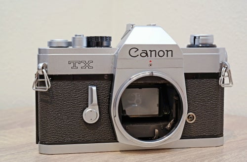 Canon TX kamerahus + Canon FD 50mm f/1.8 – Mekanisk projekt / Defekt