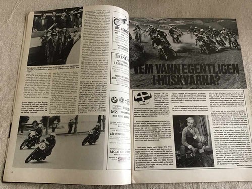 ALLT OM MC NR NR 9 1972 CROSS VM I HUSQVARNA,HONDA CB 500,PHILREAD AGUSTA