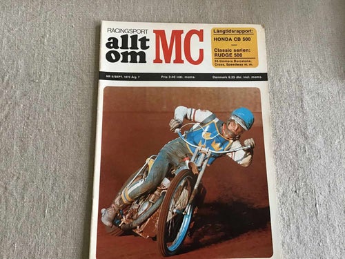 ALLT OM MC NR NR 9 1972 CROSS VM I HUSQVARNA,HONDA CB 500,PHILREAD AGUSTA