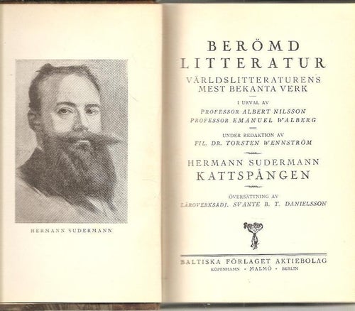 Hermann Sudermann: Kattspången.
