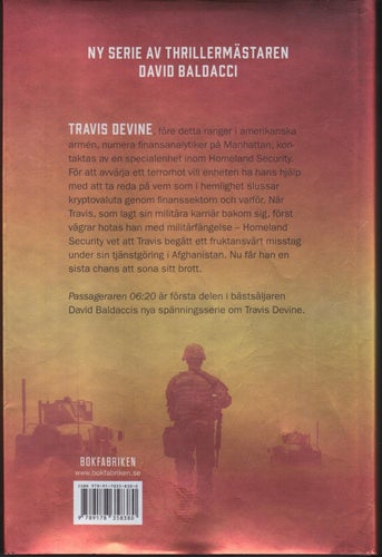 David Baldacci / Passageraren 06:20 / Travis Devine / Inbunden / Nära nyskick