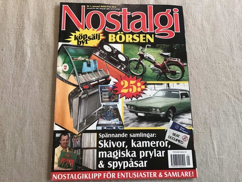 NOSTALGI BÖRSEN NR 1 2004 TROLLERI SAKER I NYKÖPING,GAMLA KAMROR,INDIAN CHIEF