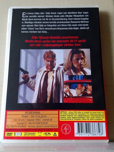 Roseanna, Dvd