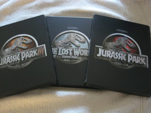 JURASSIC PARK 1-3 STEELBOOKS (SWEDISH TEXT)