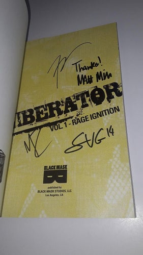 Black mask - Liberator rage ignition (signerad NM)