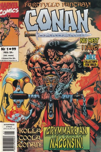 CONAN BARBAREN - HELT I FÄRG COLLECTOR´S ITEM SVENSK UTGÅVA 1999