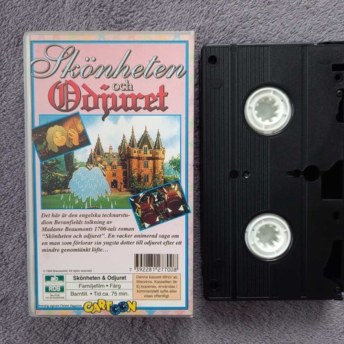 Skönheten och odjuret | Svenskt tal | VHS | AB Wendros.
